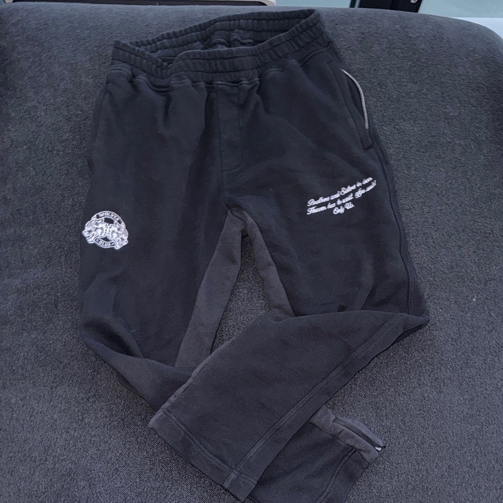 Darc Sport Black Sweatpants with White Accents